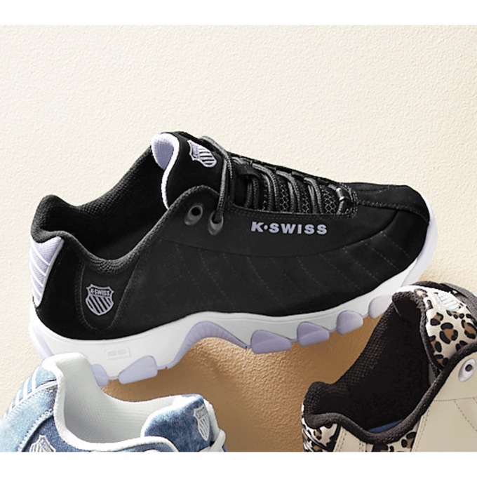 K-Swiss Women's ST329 Cross Training Shoe, Black Lilac White, large
