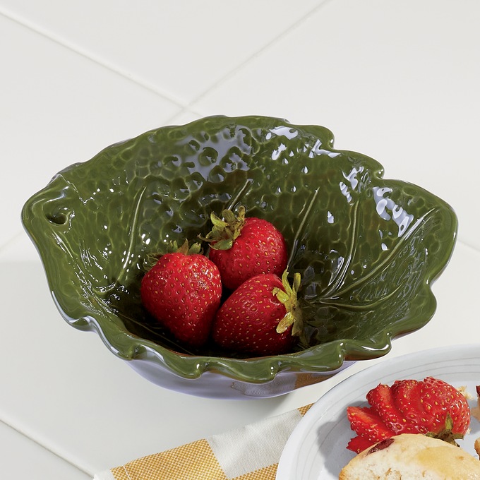 Strawberry Leaf Bowl, , large