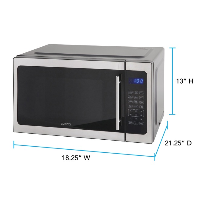 Avanti 1.5 cu. ft. Microwave, Stainless Steel, large