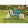 Colorful Garden Bench, Clearwater Blue, large