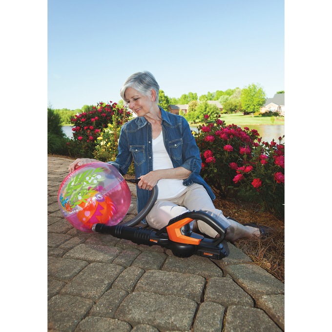 Worx 20V Power Share Cordless Leaf Blower/Sweeper, , large