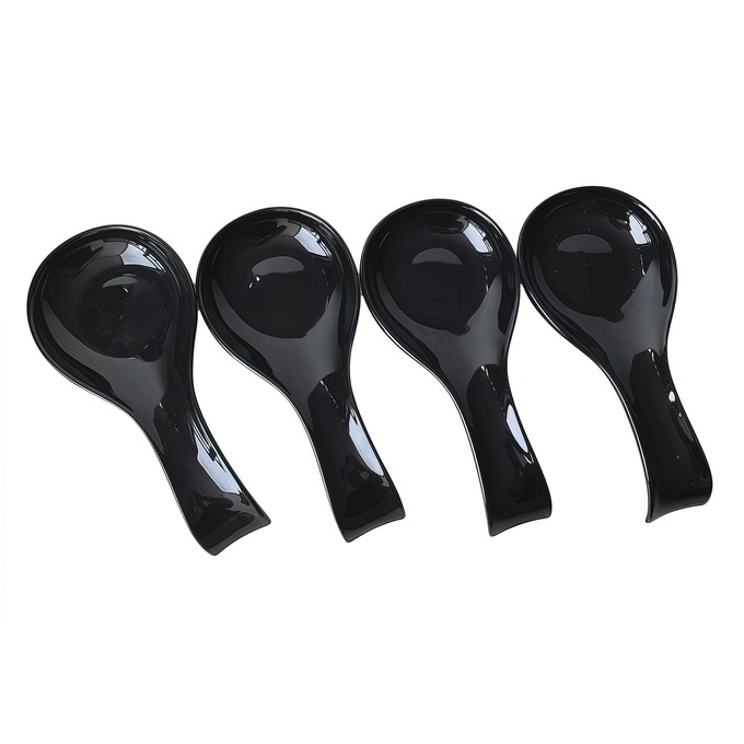 Set of 4 Ceramic Spoon Rests, , large