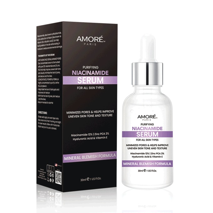 Amore Paris Purifying Niacinamide Serum, , large