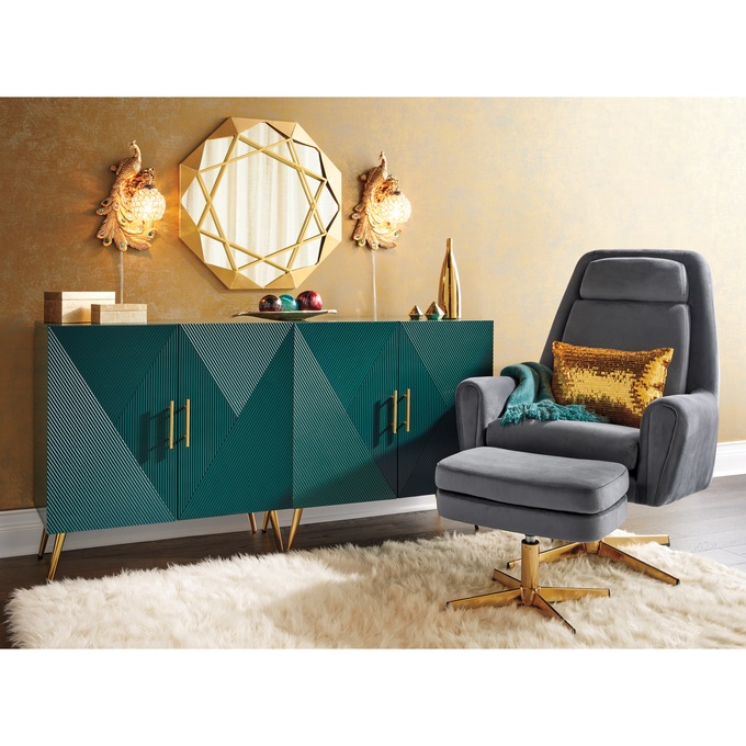 Golden Star Wall Mirror, , large