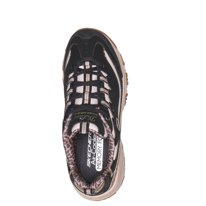 Skechers Women's D'Lites Leopard Lace-Up, , large