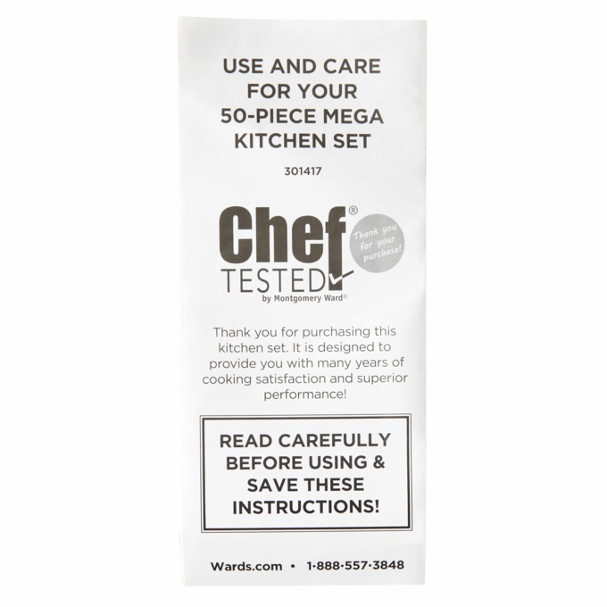 Chef Tested 50-Piece Mega Kitchen Set by Wards, , large