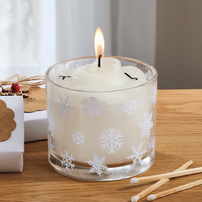 Melting Snowman Candle, , large