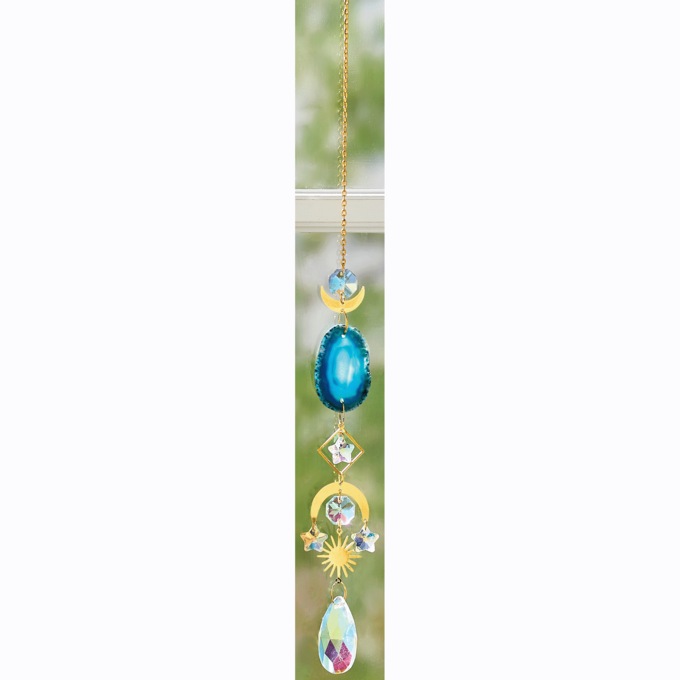 Celestial Geode Slice Sun Catcher, , large