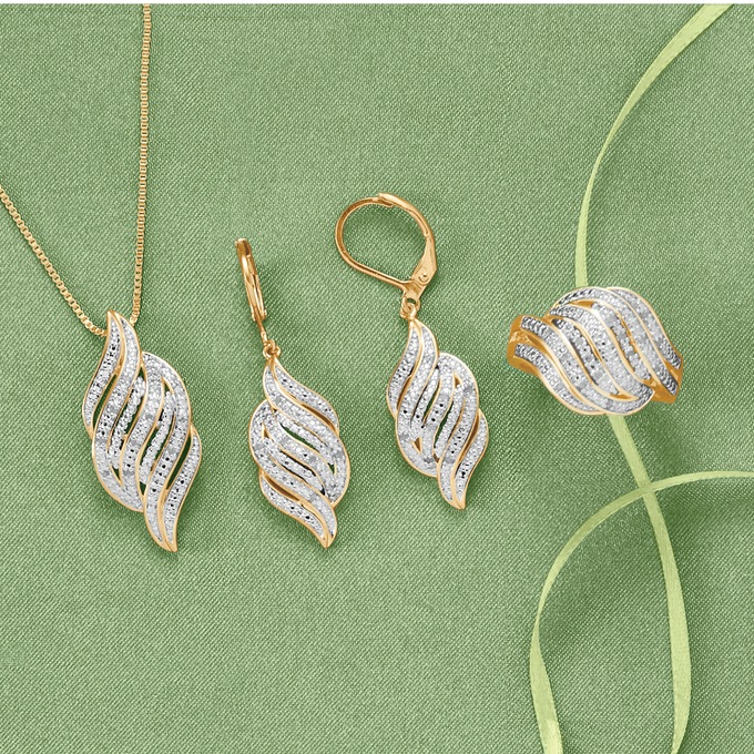Diamond Jewelry Set, , large