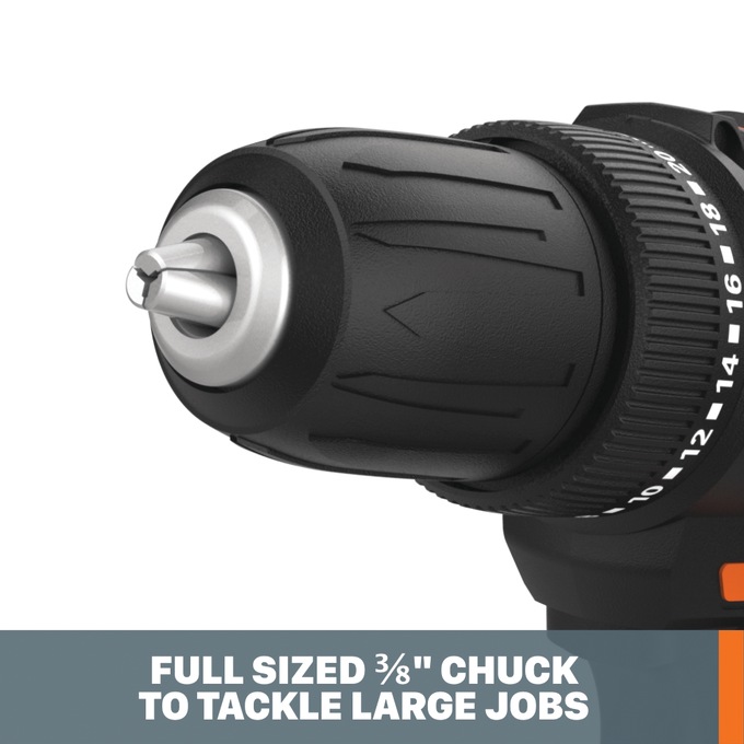 Worx 20-Volt 3/8" Drill/Driver, , large