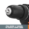Worx 20-Volt 3/8" Drill/Driver, , large
