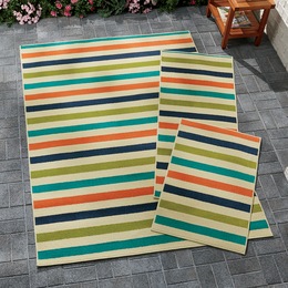 Rugs Small Area Floor Coverings Decorative Ginny S Summer Stripes Indoor Outdoor Rug Set Large