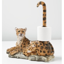 Leopard Toilet Paper Holder, , large