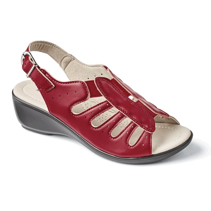 Women's Allison Wedge Sandal with Cushioned Insole, , large