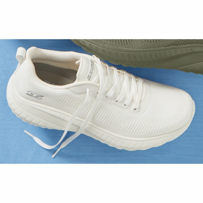 Skechers Men's Squad Chaos Prism Bold Lace-up By Bob, Off White, large