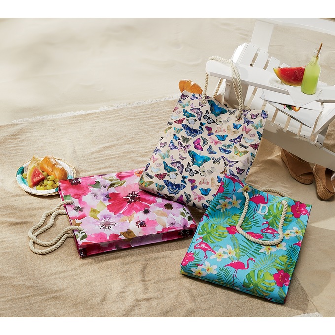 Spring Printed Tote, , large