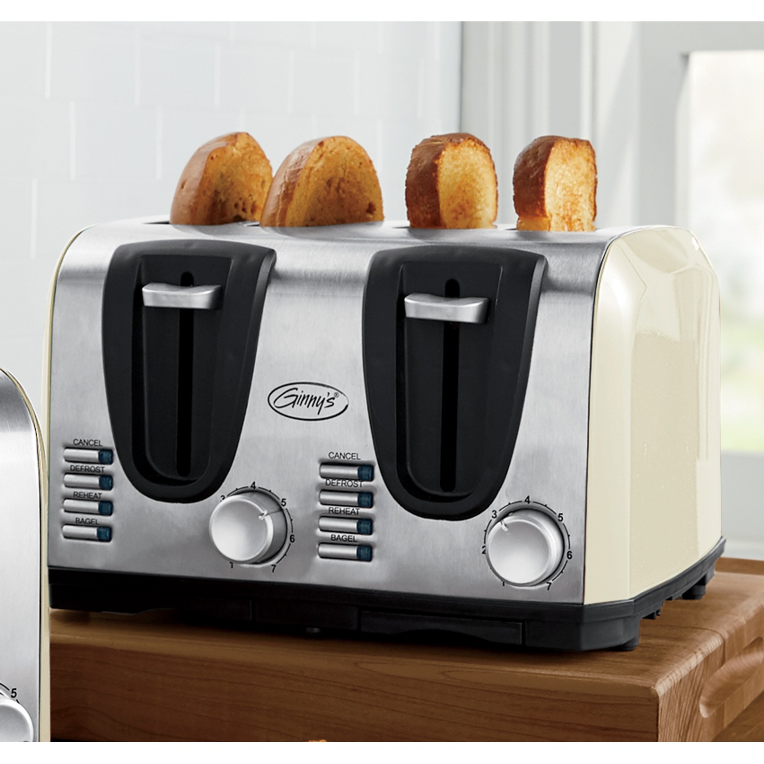 Oster 2 Slice Toaster 800 W Toast Bread Bagel Waffle Brushed