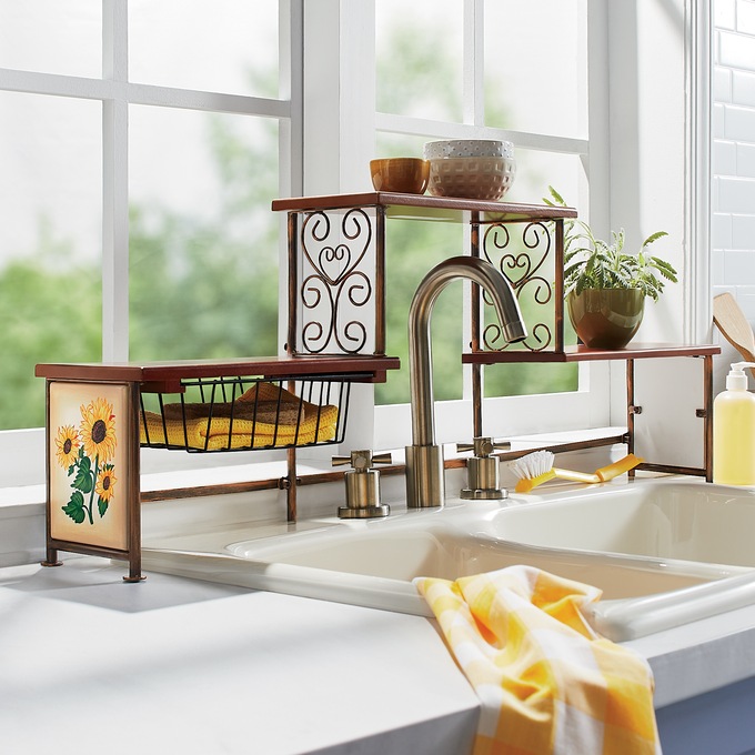 Over the sales sink organizer