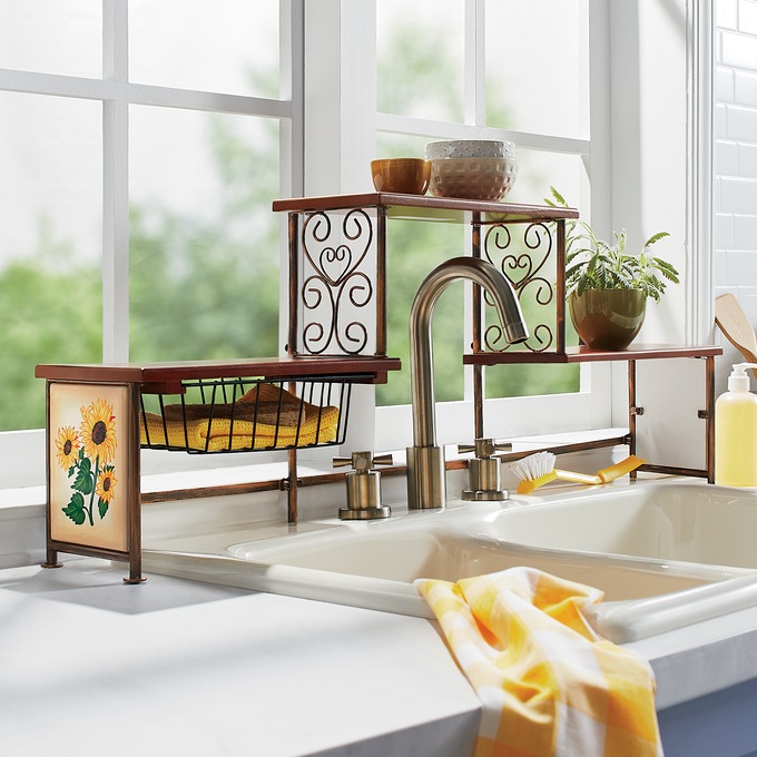 These Above-the-Sink Shelves Create Extra Kitchen Storage Out of Thin Air