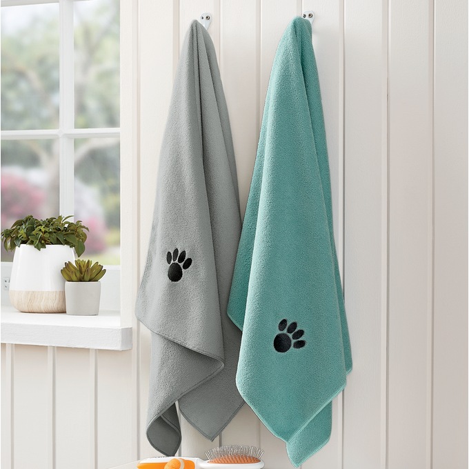 Set of 2 Pet Towels, , large