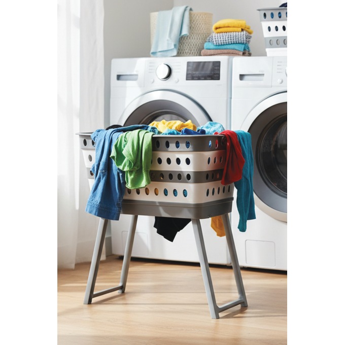 No-Bend Basket, White, large
