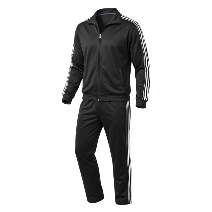 Casual 2 Piece Men's Active Set with Side Stripe Accents, , large