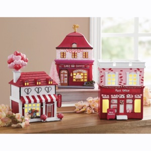Lit Valentine Village, , large