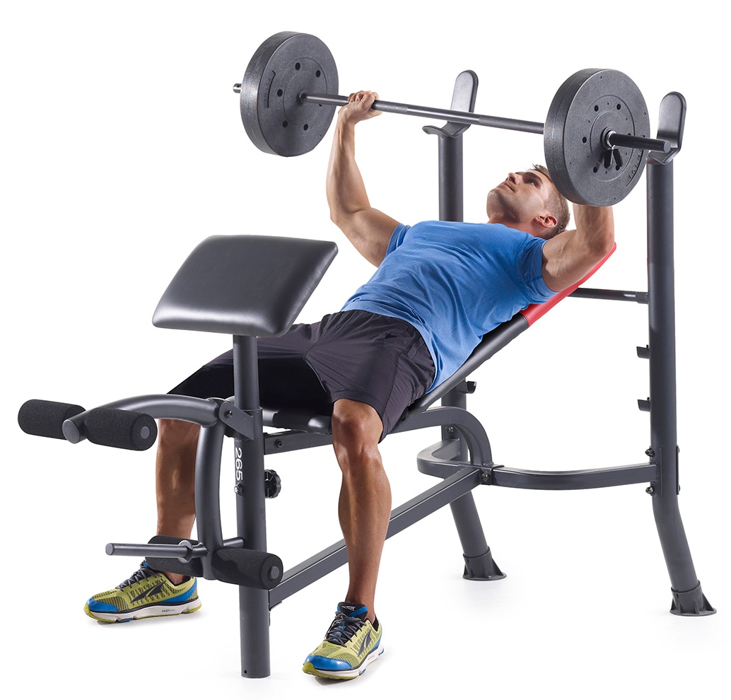 Gym Bench Press Weider Weight Bench With Weights Weider 225 Bench