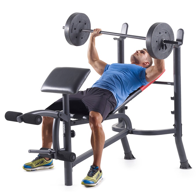 Weider Pro 265 Bench With Weights Ginny S