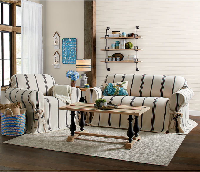 Grain Sack Slipcovers, , large