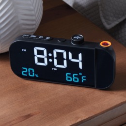 Digital Projection Clock Radio, , large
