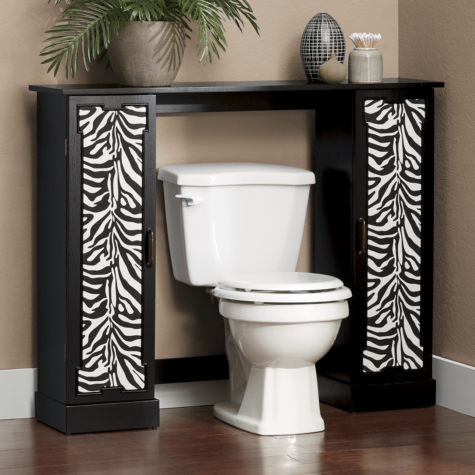 zebra print toilet seat