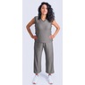 Adaptive Sleeveless Top with Snaps &amp; Cropped Leg Pant, , large