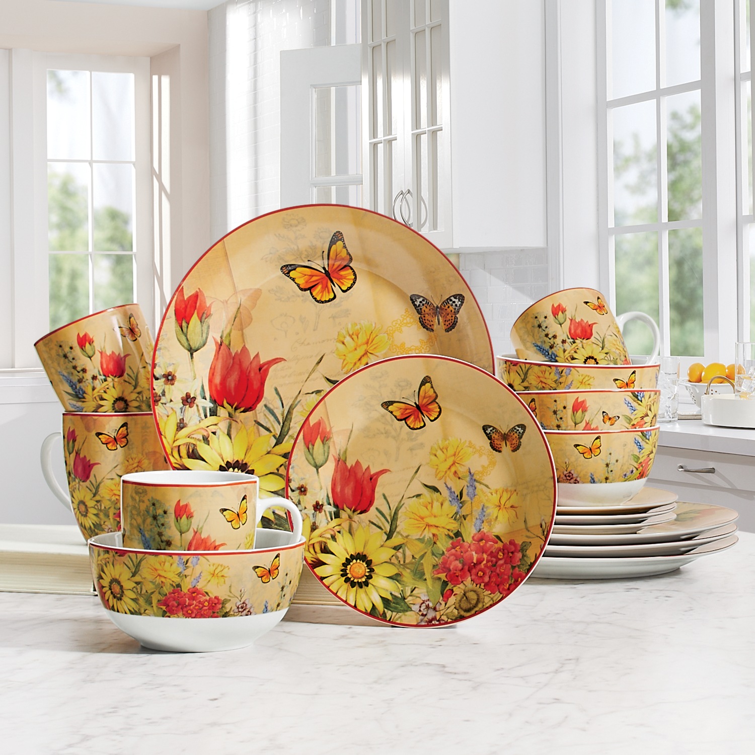 Vintage floral deals dinnerware
