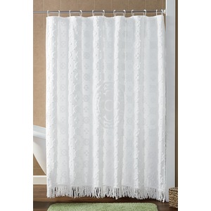 Emily Chenille Shower Curtain, , large