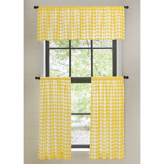Gingham Check Window Set, , large
