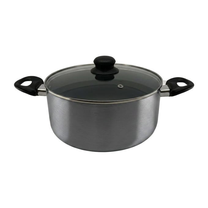 20-Piece Ceramic Metallic Cookware Set, Platinum, large