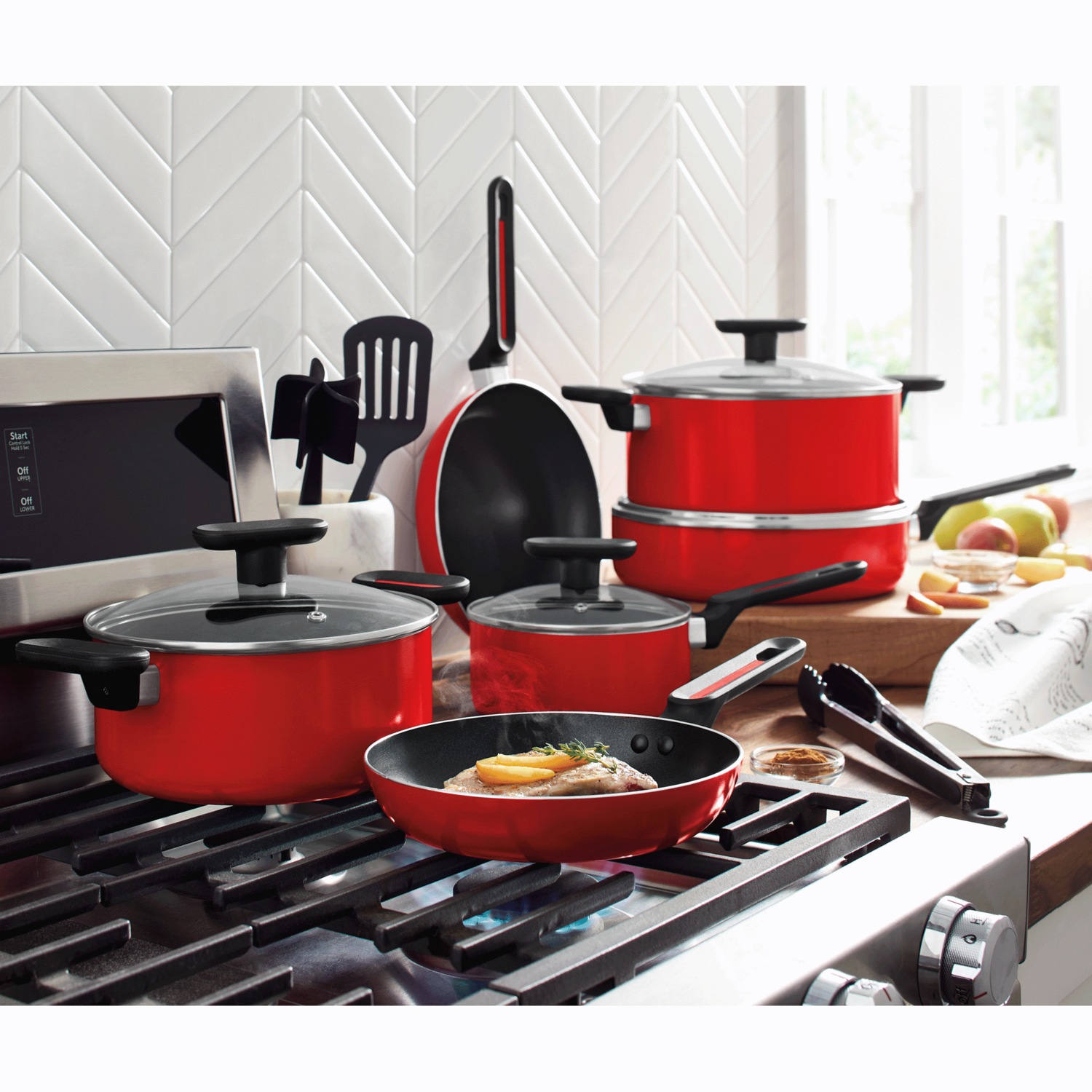 Ginny's EasyGrip 13Piece Cookware Set Ginny's