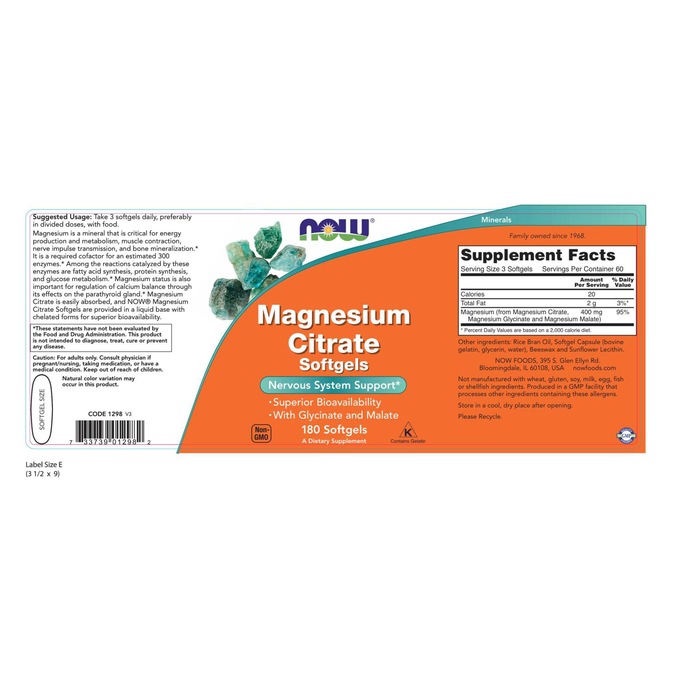 Magnesium Citrate Softgels, , large