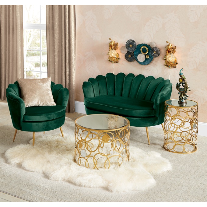 Mirror-Top Coffee Table, , large