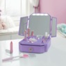 Deluxe Light-Up Mirrored Vanity and Cosmetic Set, , large