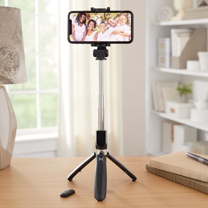 3-In-1 Selfie Stick Tripod with Remote, , large