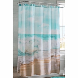 Coastal Shower Curtain, , large