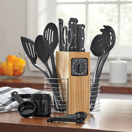 Ginny's® Knife Set with Matching Cutting Board