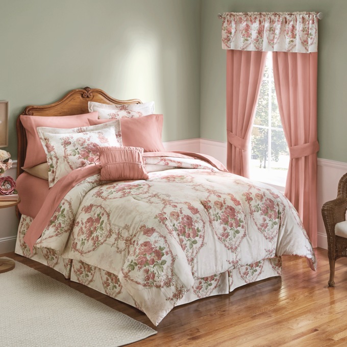 Estate Complete Bed Set, Window Treatments and Accent Pillow, , large