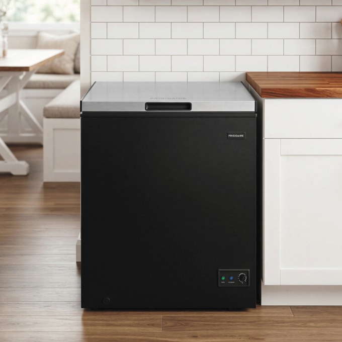 Frigidaire 3.5 cu. ft. Convertible Chest Freezer/Fridge, Black, large