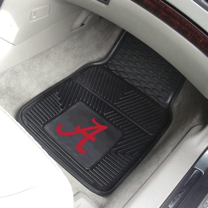 Set of 2 NCAA Vinyl Car Mats, , large