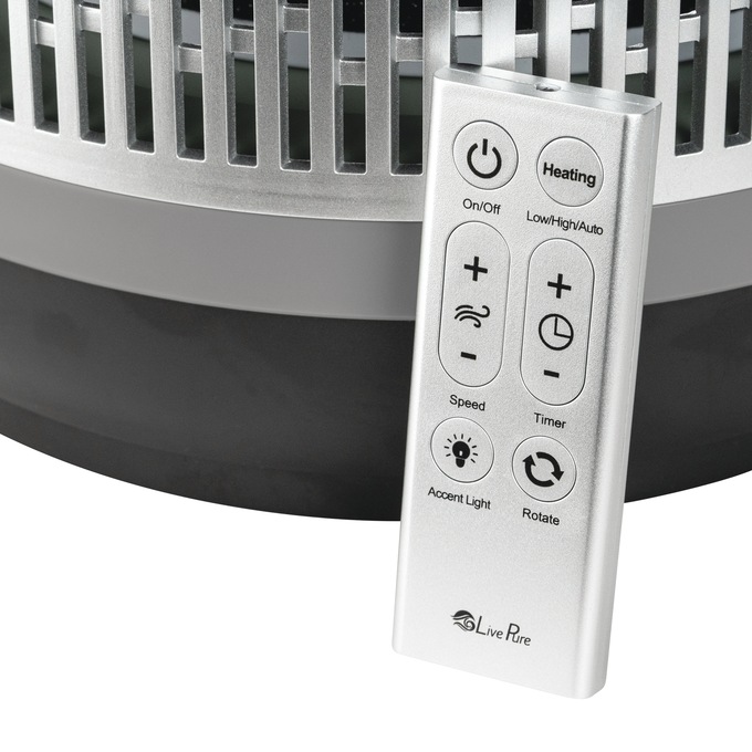 LivePure 3-in-1 Purifier/Fan/Heater , Gray, large