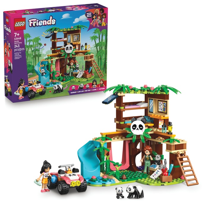 LEGO Friends Panda Sanctuary Animal Care, , large
