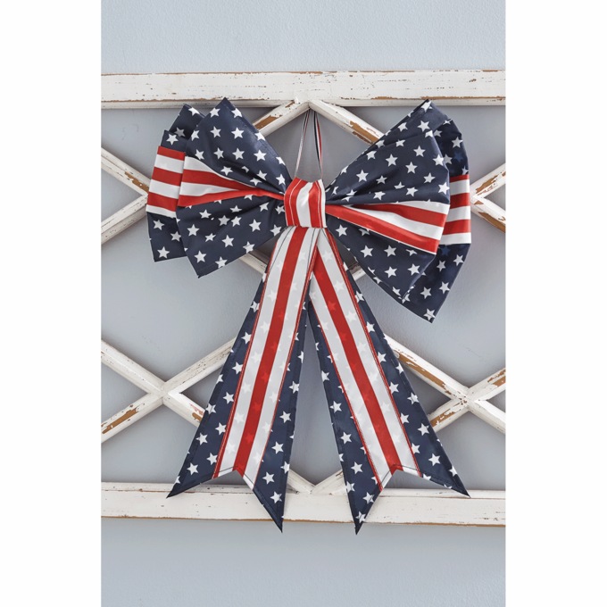 Outdoor Americana Bow, Red White Blue, large
